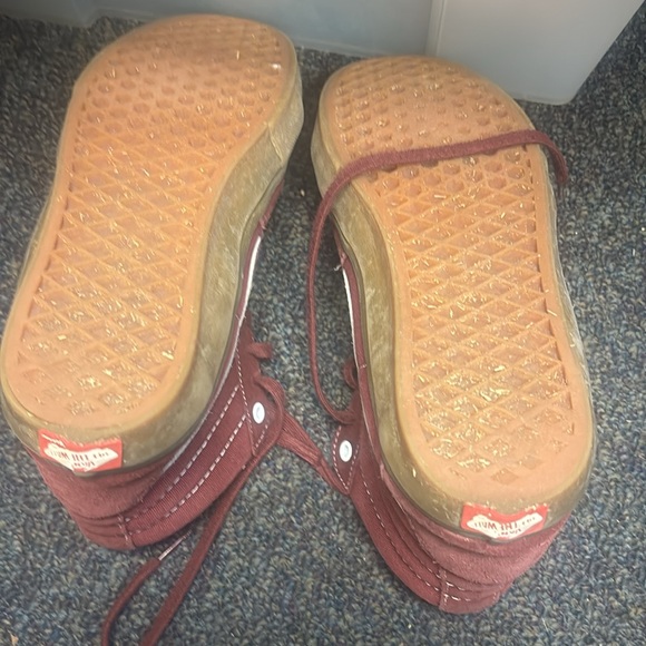 Vans Mens Sk8-Hi Maroon/Gum SZ.8 - Picture 10 of 12